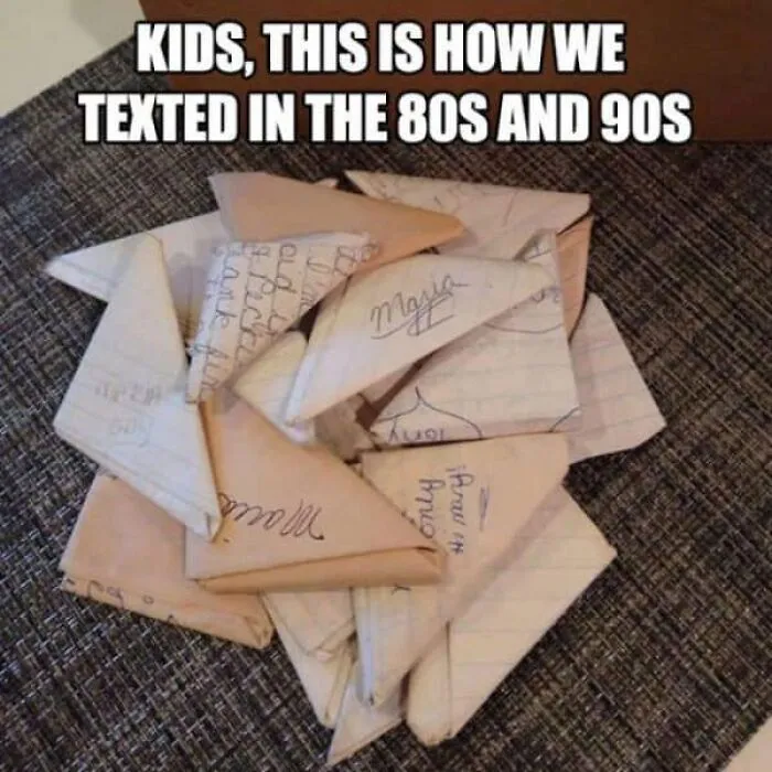 Terrible When The Teacher Caught The Notes. My Hs History Would Read The Notes To The Class