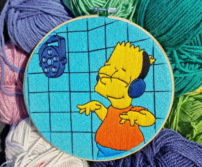 I Create Embroideries Of The Simpsons And It Takes Me 10-30 Hours Per Scene (35 New Pics)