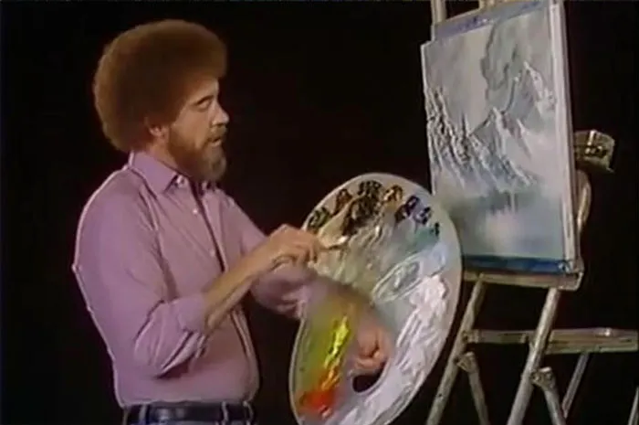 Bob Ross Once Helped A Color-Blind Viewer By Spending An Entire Episode Painting In Only In Grey