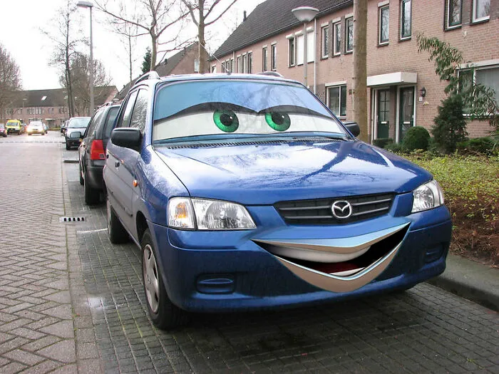 Students Snuck Car Parts Into A Courtyard And Built A Whole Car With No Way To Move It