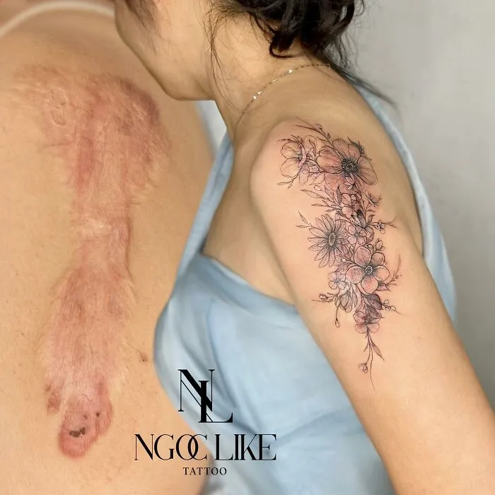 40 Personas que querían tapar sus cicatrices, y esta tatuadora lo consiguió (nuevas fotos)