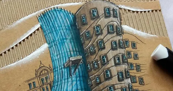 Here Are 26 3D Building Cardboard Artworks Made By This Student Of Architecture