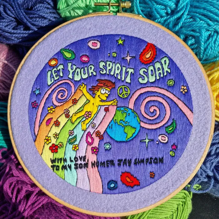 I Create Embroideries Of The Simpsons And It Takes Me 10-30 Hours Per Scene (35 New Pics)