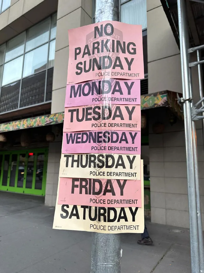 Visited New York This Weekend. If Only There Was An Easier Way To Share That You Can Never Park Here
