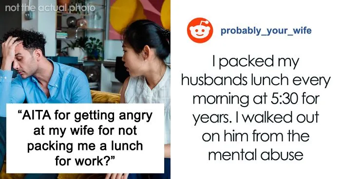 Guy Oversleeps For Work, Loses It After Seeing That His Wife Didn't Lift A Finger To Help Him With Lunch