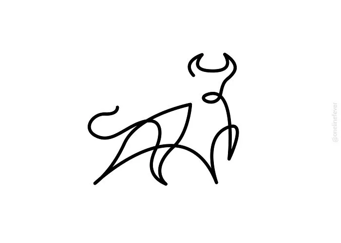 One Line Bull