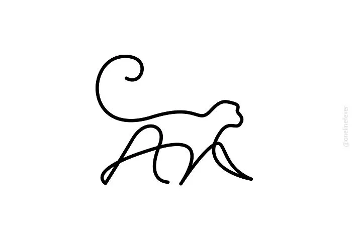 One Line Monkey