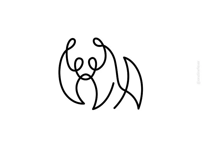 One Line Panda