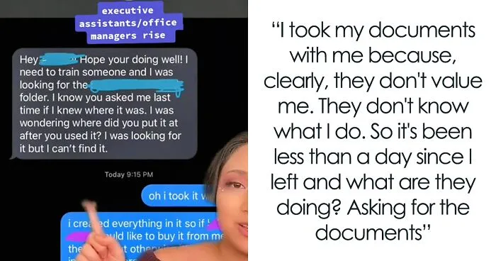 "They Don't Actually Appreciate Me": Employee Quits And Takes The Training Documents With Them, Boss Reaches Out In Less Than 24 Hours