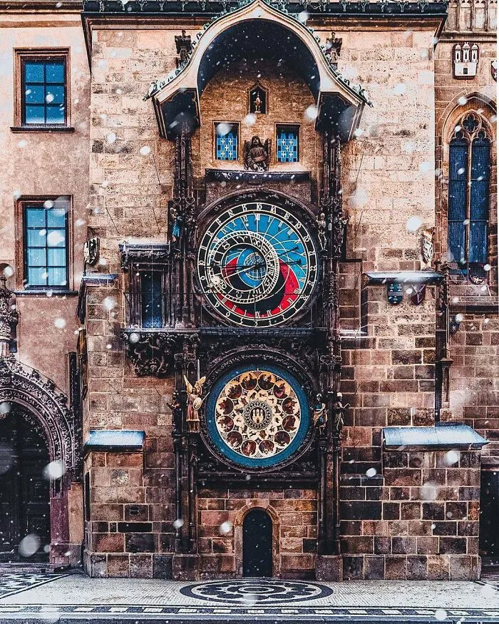 The Prague Astronomical Clock, (Prague Orloj), A Medieval Astronomical Clock Located In The Capital City Of Prague. First Installed In 1410, It Is The Third-Oldest Astronomical Clock In The World And The Oldest Clock Still Operating