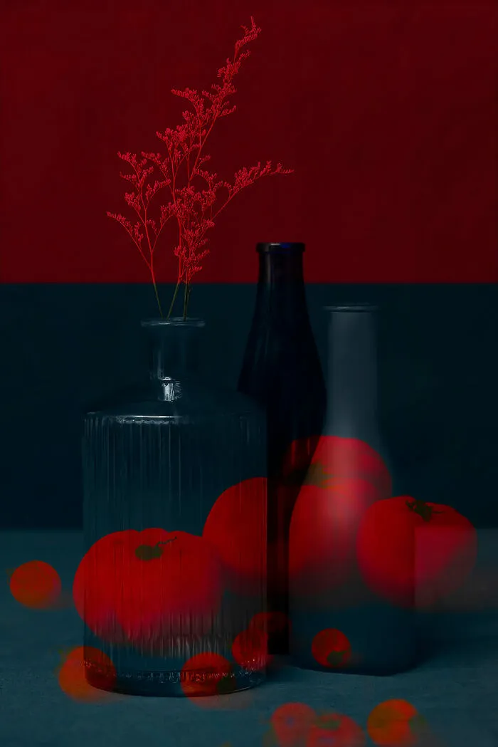 "Digital Superimposition" From The Series "Colors Of Light" By Anne-Claire Vimal Du Monteil