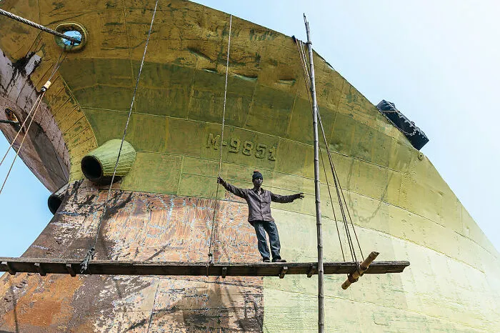 "Worker" From The Series "In The Shipyards Of Dhaka" By Joe Buergi