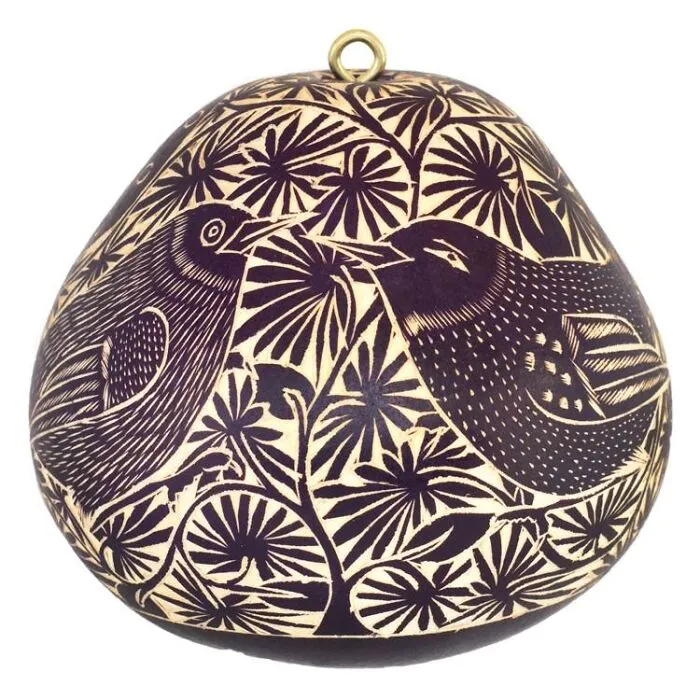 Carved Gourd From Lucuma Designs (Peru)