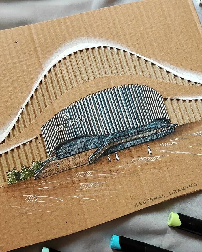 Here Are 26 3D Building Cardboard Artworks Made By This Student Of Architecture