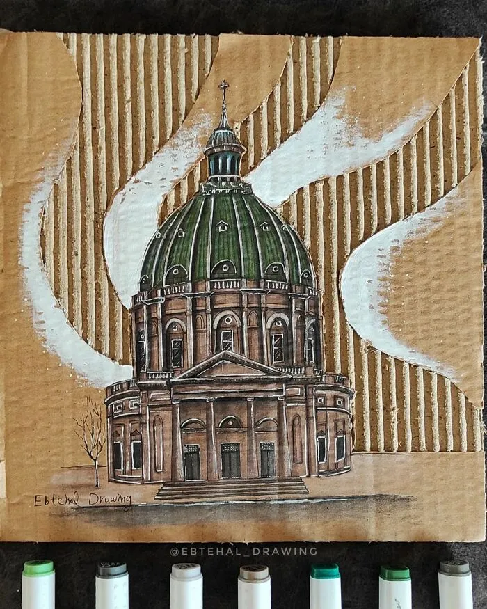 Here Are 26 3D Building Cardboard Artworks Made By This Student Of Architecture