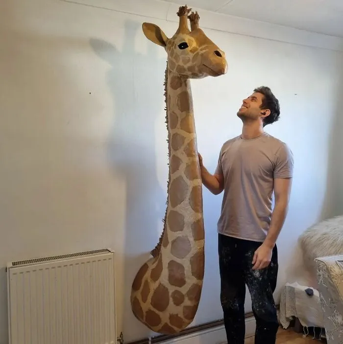 London-Based Artist Is Motivated To Produce Art That Helps Protect Endangered Animal Species By Reusing Discarded Materials For His Life-Like Sculptures (22 Pics)