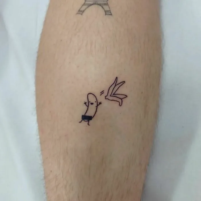 Funny Banana Tattoo