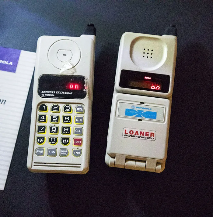 During The '90s Motorola Service Centers Offered "Express Exchange" Loaner Phones To Customers While Their Phones Were Out For Repair