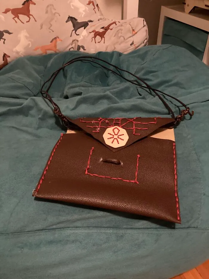 A Bag I Made Today. It’s Not Great, But It’s The First Time I’ve Done Something Like This And I’m Proud Of It