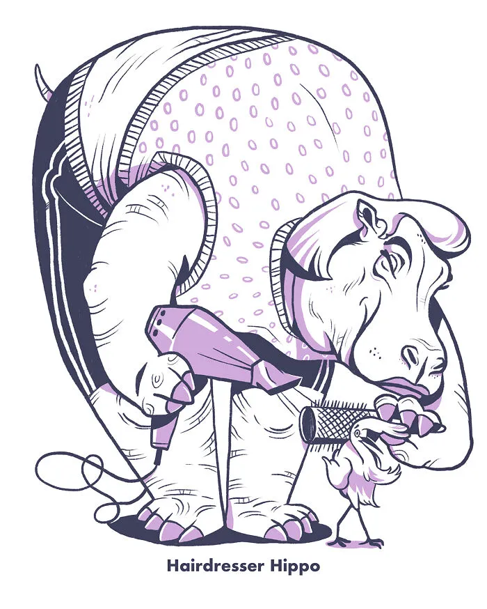 Hairdresser Hippo