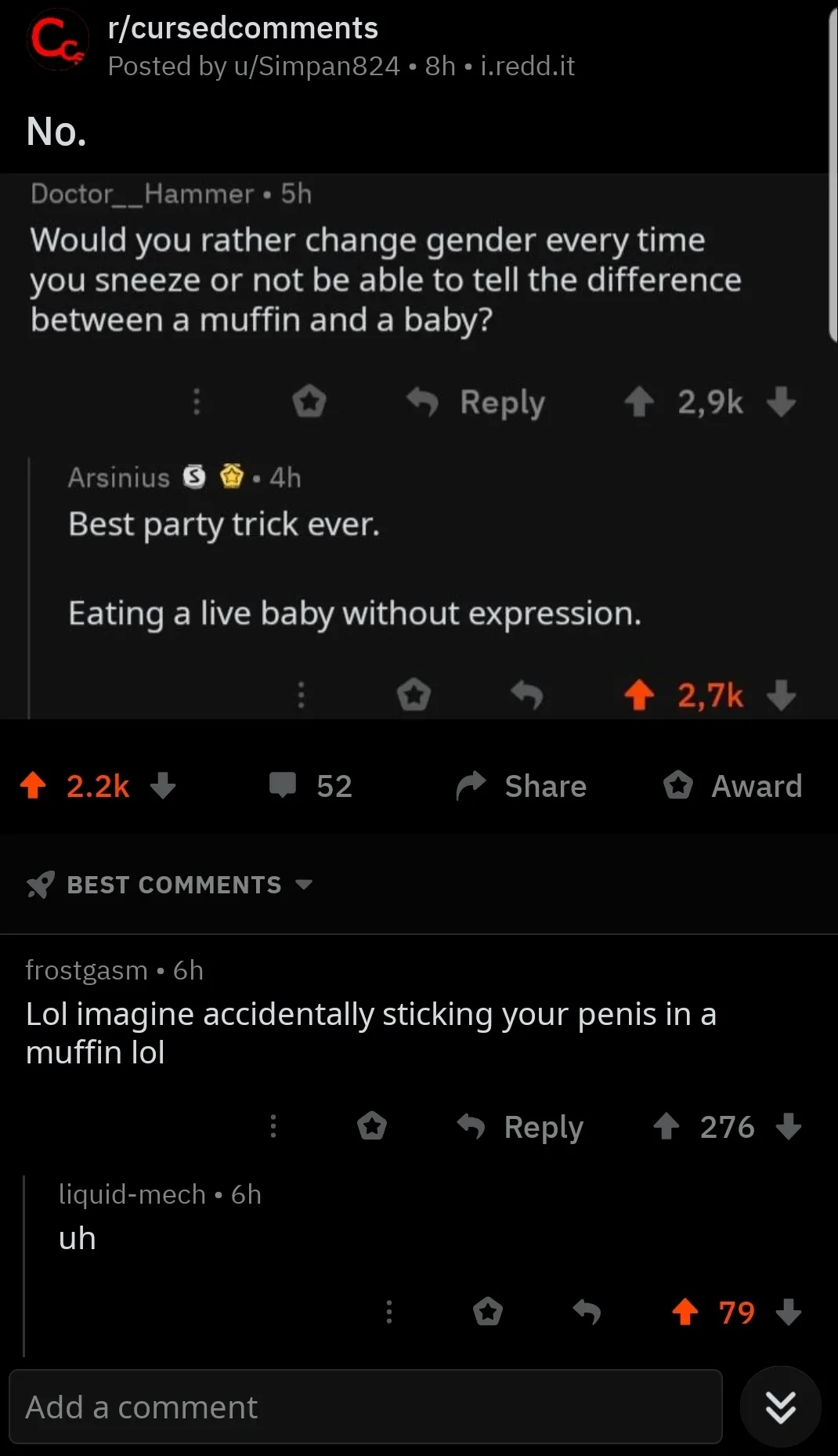 Hey Pandas, Share A Cursed Comment!