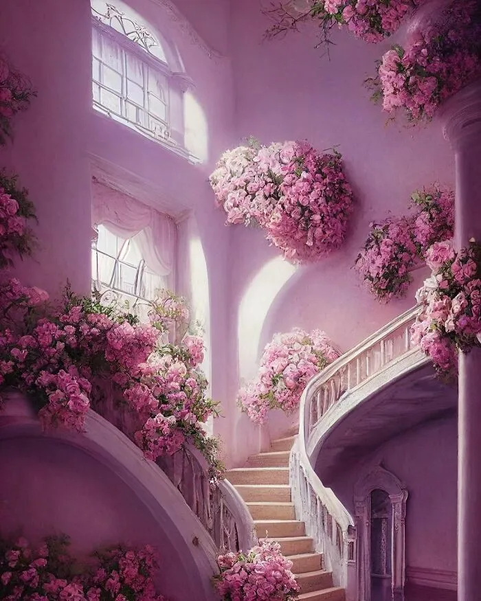 Floral Stairway to Dreams