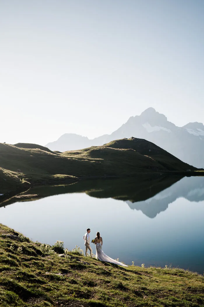 Enjoying The Mountain Views After A Sunrise Ceremony