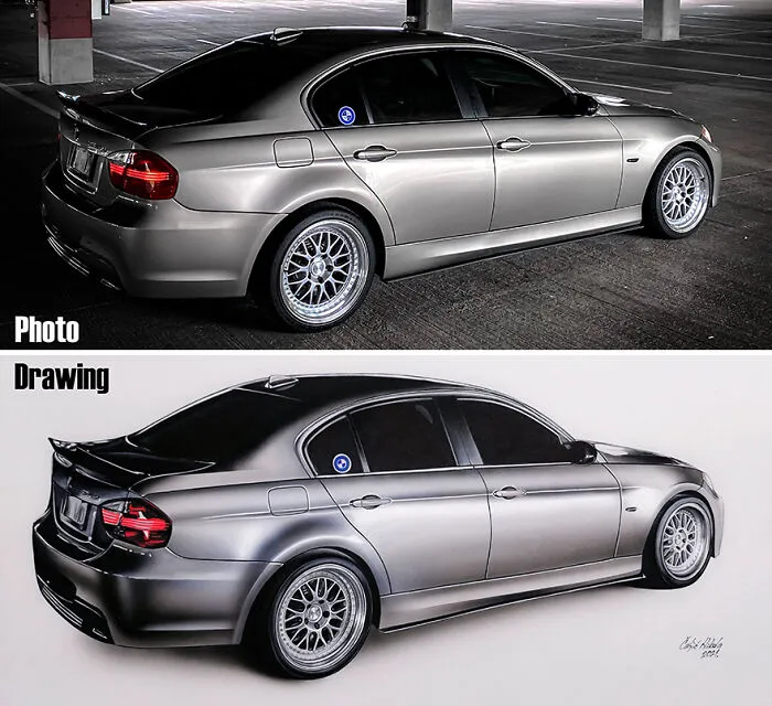 I Started Drawing Cars After A Break Of Over 20 Years, And Here Are 9 Pictures Of My Best Work