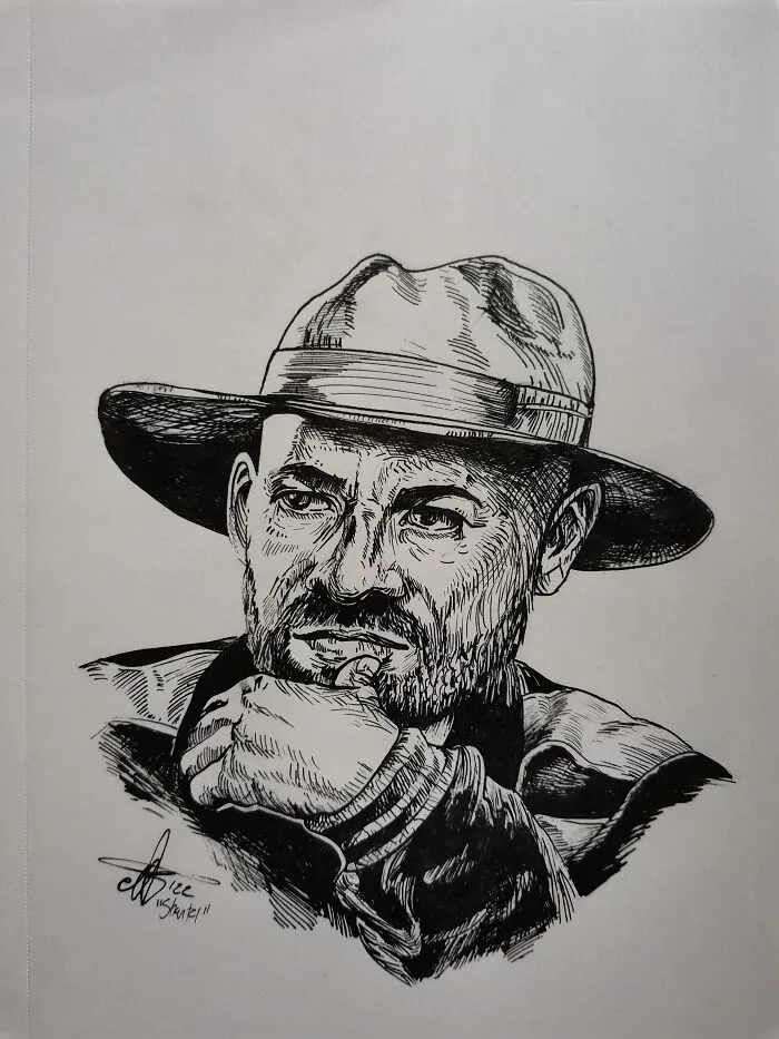 This Quick Sketch Of Shantel (A Musician)