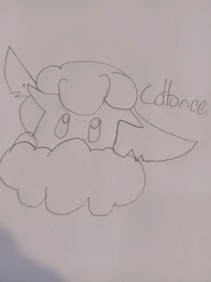 Fanart Of Pokemon Cottonee, Also One Of The Cutest Ones In My Deck