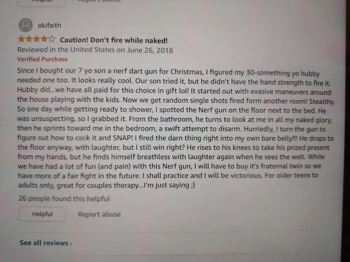 Review For A Rival Nerf Blaster On Amazon