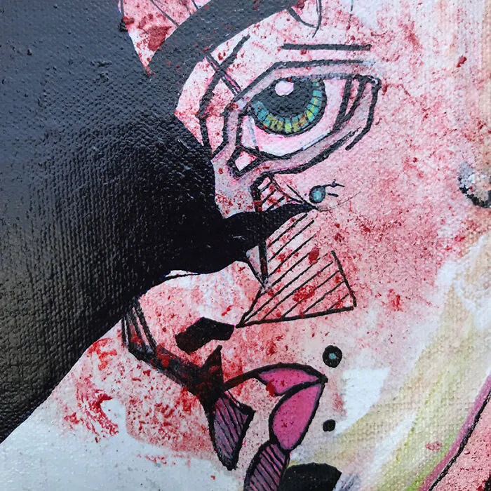 "One Down" Painting Close Up