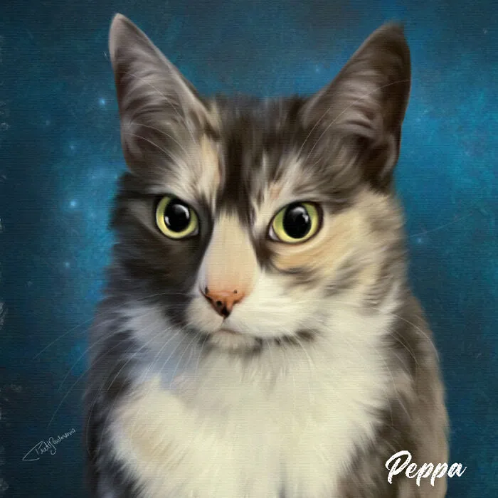 I Specialize In Turning Your Favorite Pet Photos Into Custom Digital Portraits (8 Pics)