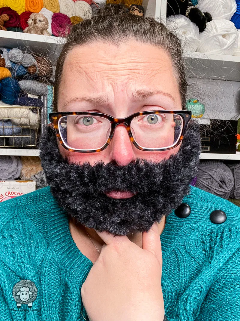 I Made This Realistic Beard With Crochet!