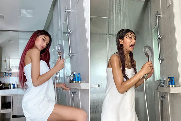 Esta modelo demuestra que lo que vemos en Instagram no siempre es igual la realidad