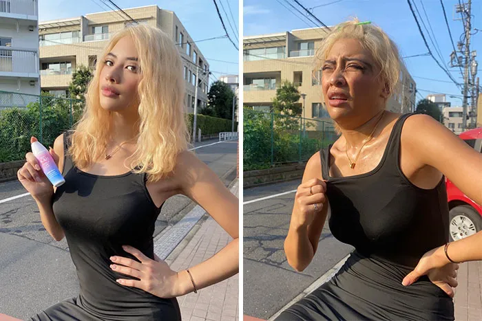 Esta modelo demuestra que lo que vemos en Instagram no siempre es igual la realidad