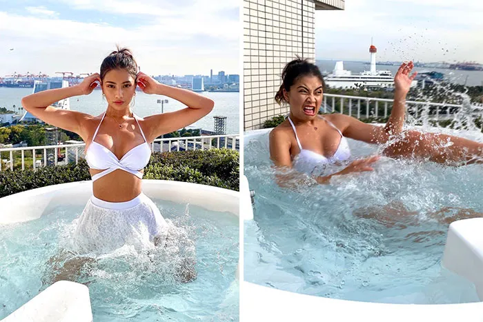 Esta modelo demuestra que lo que vemos en Instagram no siempre es igual la realidad