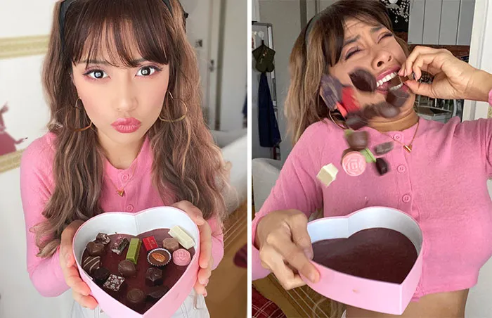 Esta modelo demuestra que lo que vemos en Instagram no siempre es igual la realidad