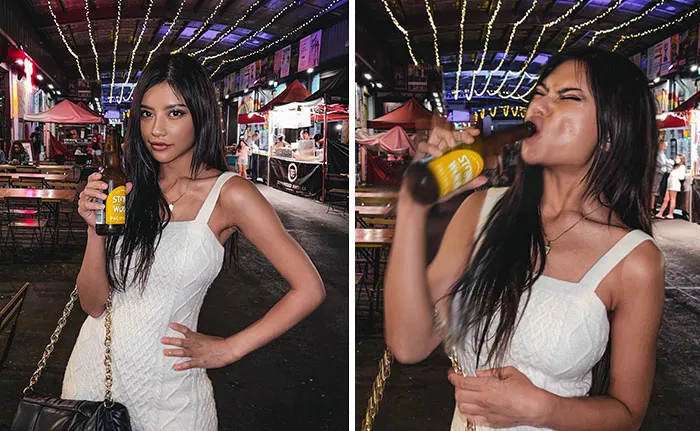 Esta modelo demuestra que lo que vemos en Instagram no siempre es igual la realidad
