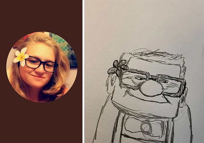This Guy Gives His Followers’ Profile Pics A Hilarious Makeover With His Drawings (40 Pics)