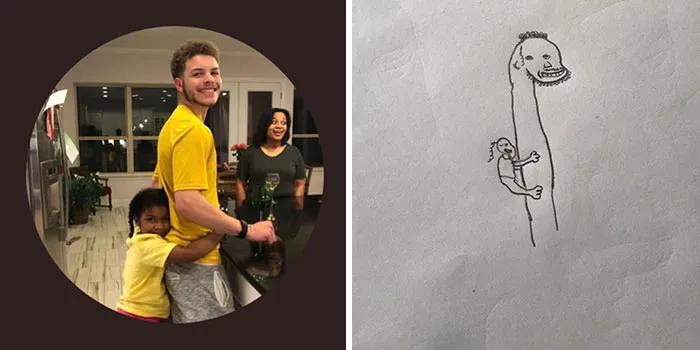 This Guy Gives His Followers’ Profile Pics A Hilarious Makeover With His Drawings (40 Pics)