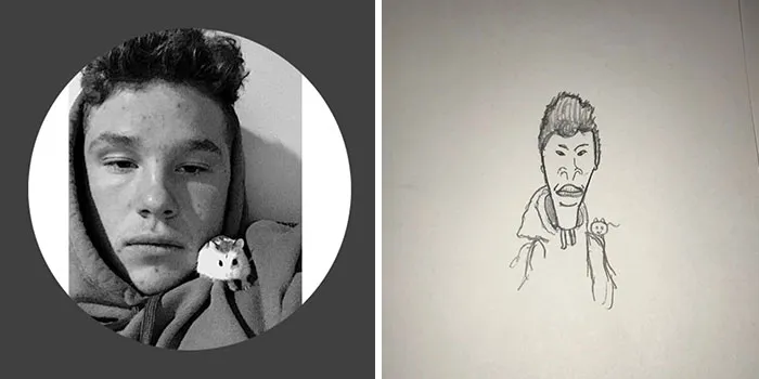 This Guy Gives His Followers’ Profile Pics A Hilarious Makeover With His Drawings (40 Pics)