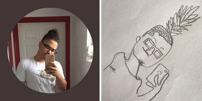 This Guy Gives His Followers’ Profile Pics A Hilarious Makeover With His Drawings (40 Pics)