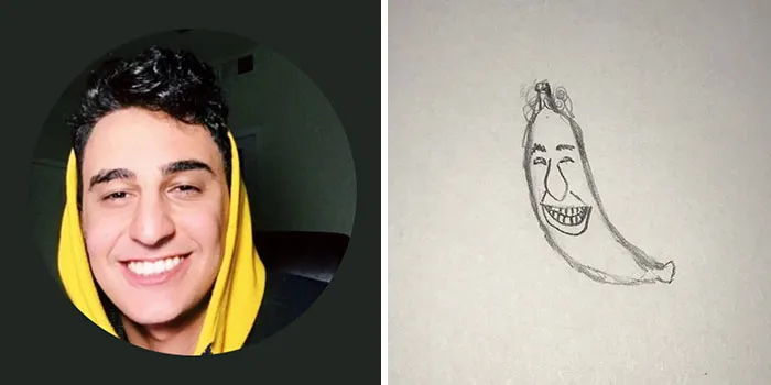 This Guy Gives His Followers’ Profile Pics A Hilarious Makeover With His Drawings (40 Pics)