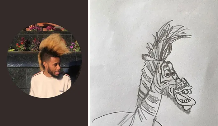 This Guy Gives His Followers’ Profile Pics A Hilarious Makeover With His Drawings (40 Pics)