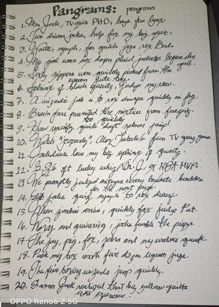 Pangrams