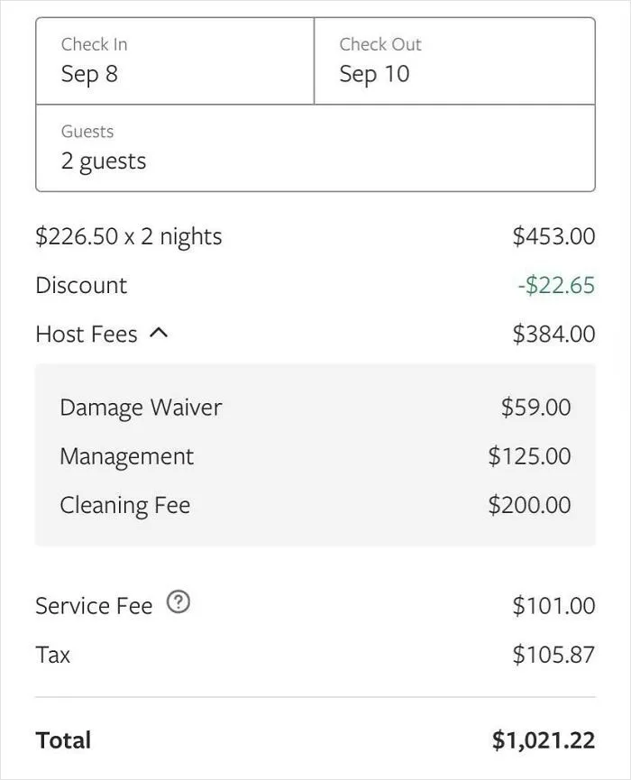 Will Never Use Airbnb Or Vrbo Again. These Fees Are Insane!