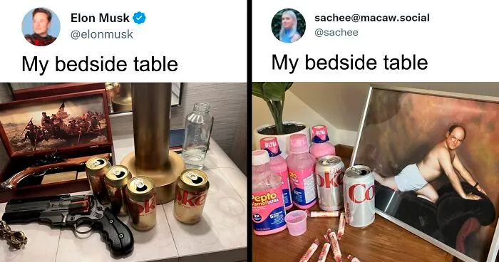 Elon Musk Posted A Picture Of His Bedside Table, So The Internet Made 30 Memes About It