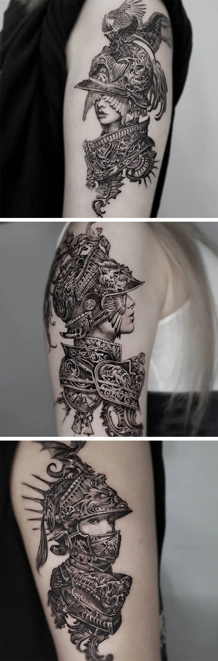  Tatuaje de caballero, hecho por el tatuador Hwi 