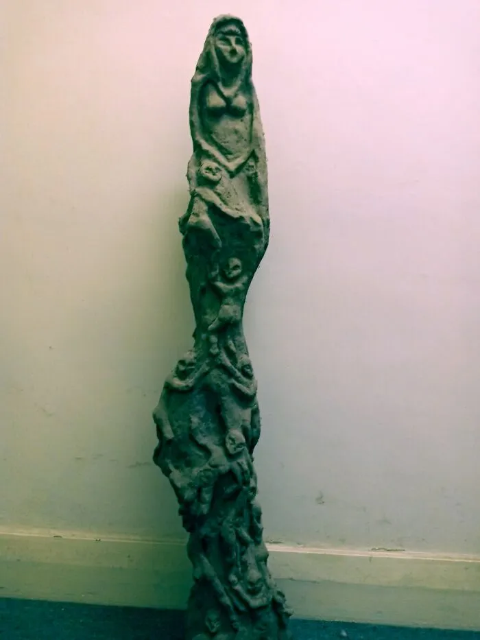 Will A Sculpture Do?  " Mother Night".  (Carved Concrete)